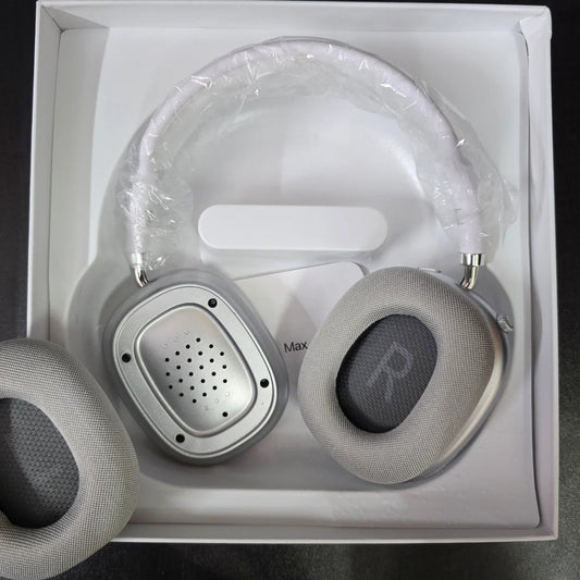 Apple Airpods Max | Magnetic Earmuffs | With Logo, Pop Up & Free Leather Case ( Works with Android & iOS both)