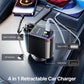 4 in 1 Retractable Car Phone Charger