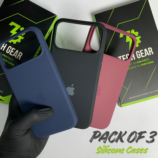 iPhone 17 Series Pack of 3 Silicone Covers