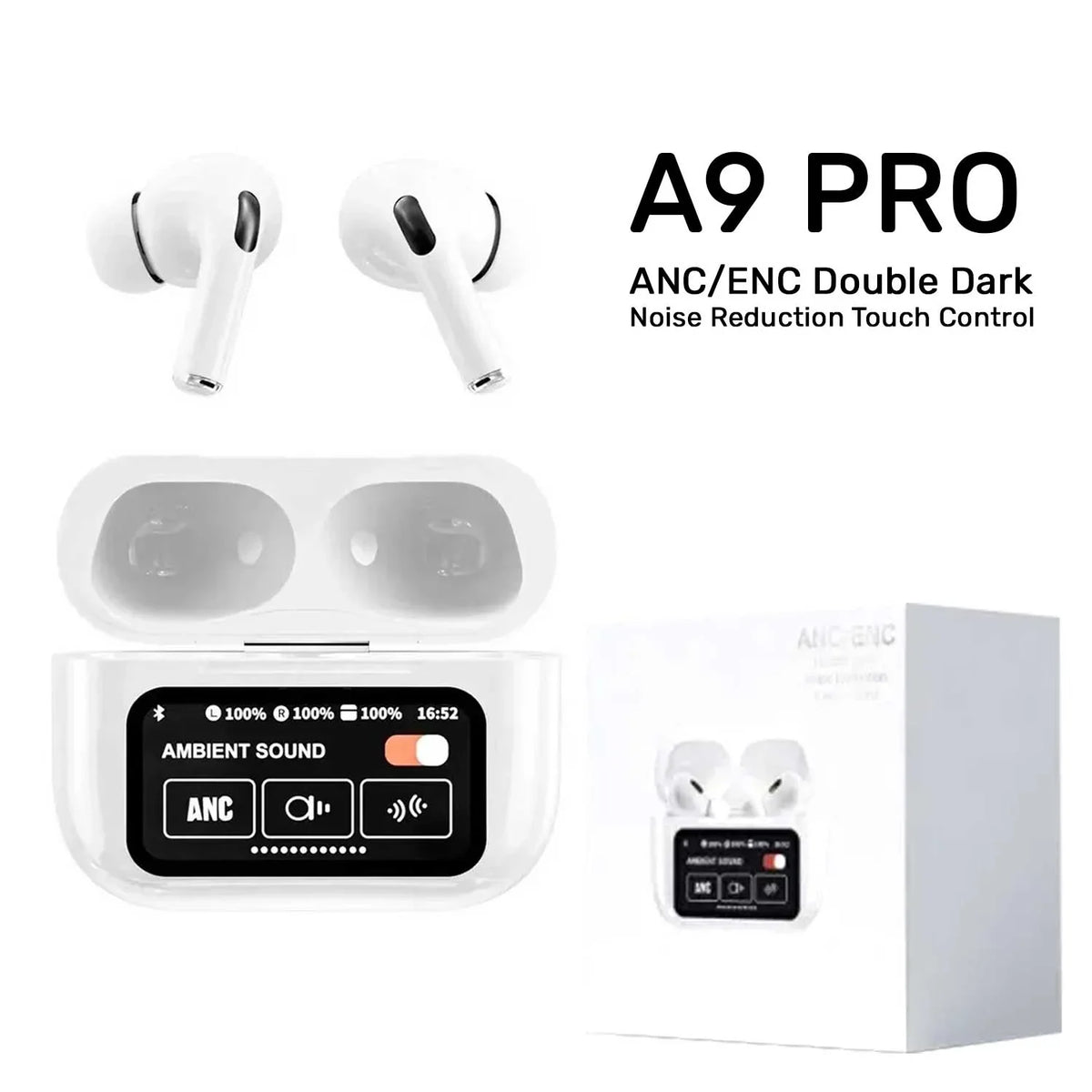 Airpods With LCD Touch Screen