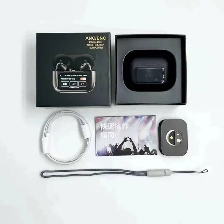 Airpods With LCD Touch Screen