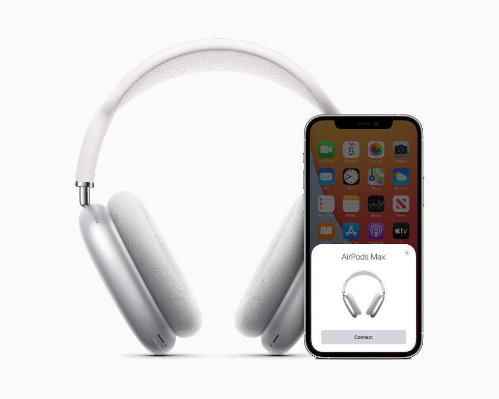 Apple Airpods Max Wireless Headphones With Logo, Pop Up & Free Leather Case (Works with Android & iOS both)