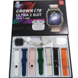 Crown I70 Ultra 2 Smart Watch With Earbuds