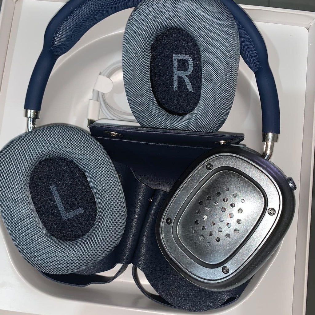 Apple Airpods Max | Magnetic Earmuffs | With Logo, Pop Up & Free Leather Case ( Works with Android & iOS both)